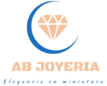 logo tipo joyeria ab, una luna con un diamante